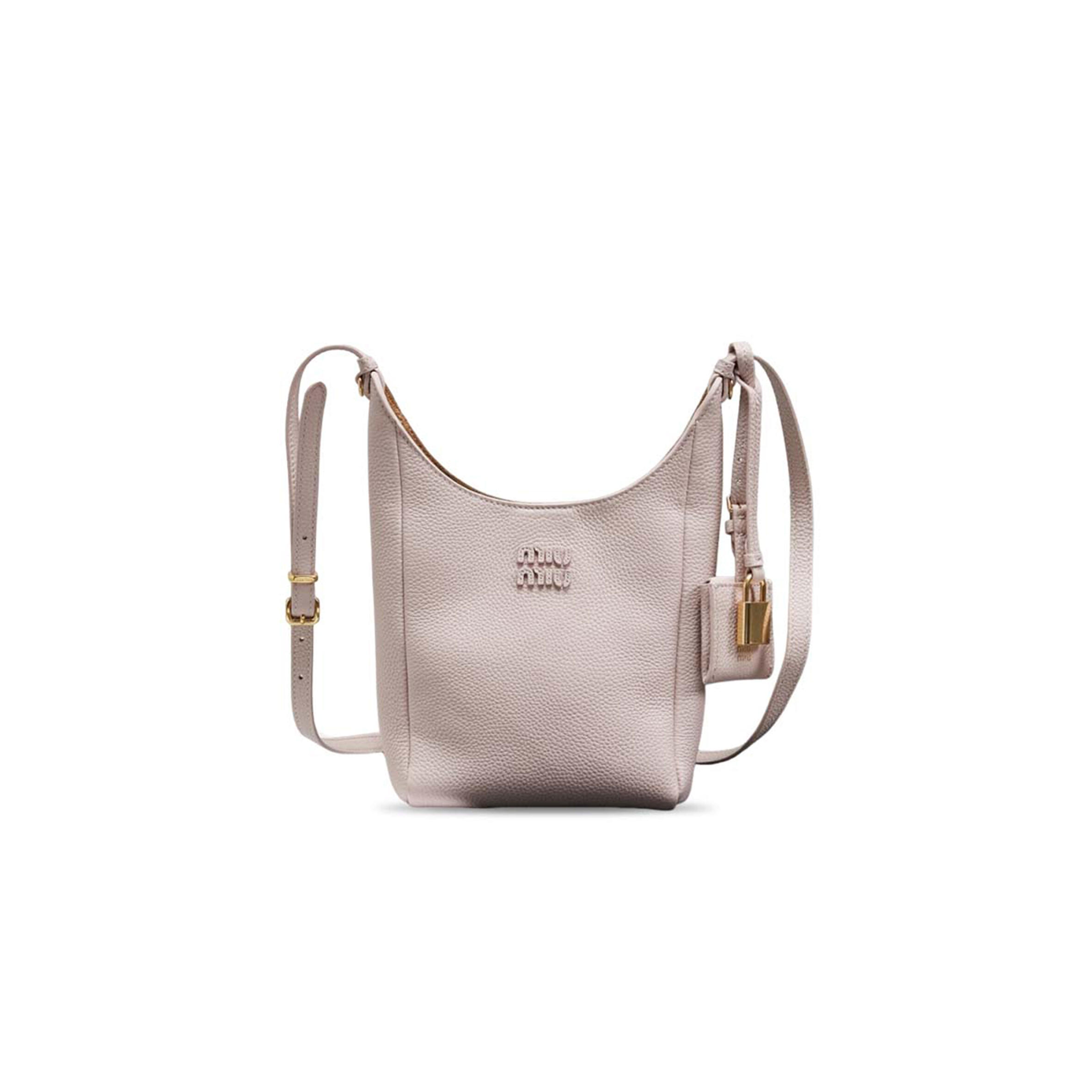 MIU MIU IVY SOFT LEATHER BAG 5BE098 (28*22.5*12cm)